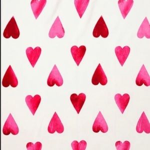 Victoria secret pink Sherpa hearts blanket